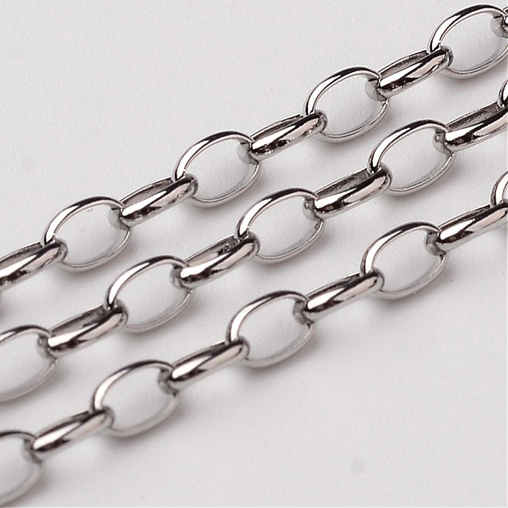 Αλυσίδα Ατσάλινη οβάλ 2.5x1mm