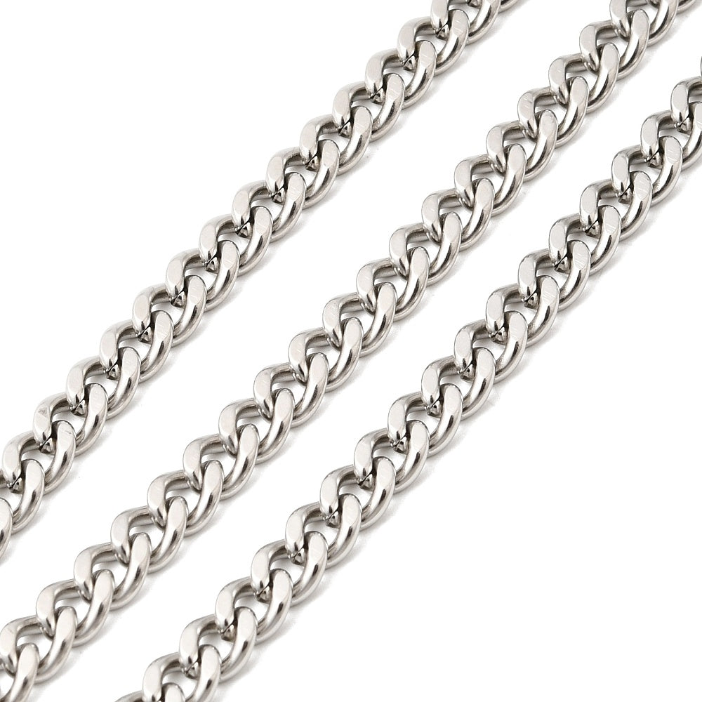 Αλυσίδα Ατσάλινη Γκουρμέτ 7x5x2mm
