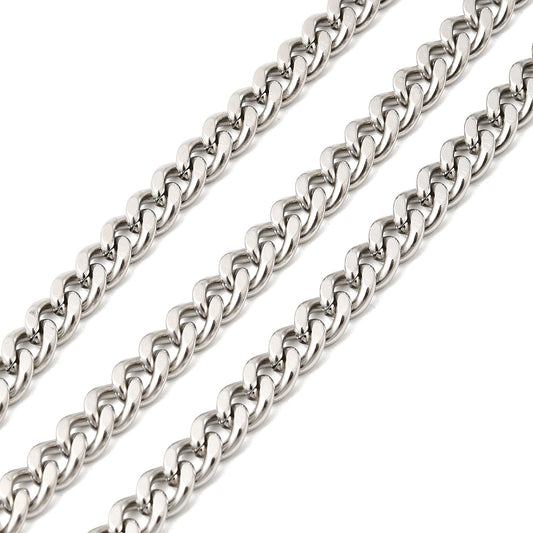 Αλυσίδα Ατσάλινη Γκουρμέτ 7x5x2mm
