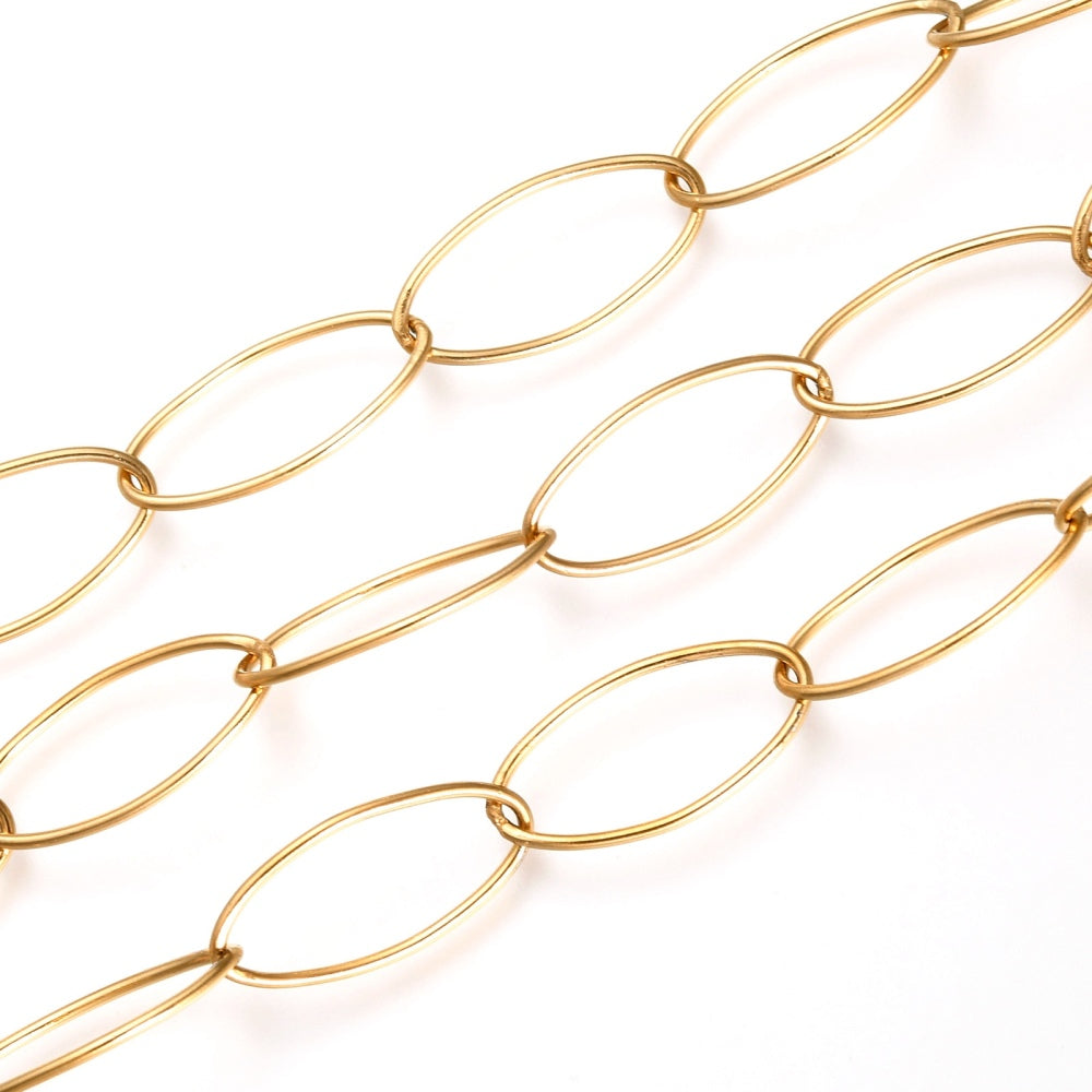 Αλυσίδα Ατσάλινη Οβάλ 20x10mm