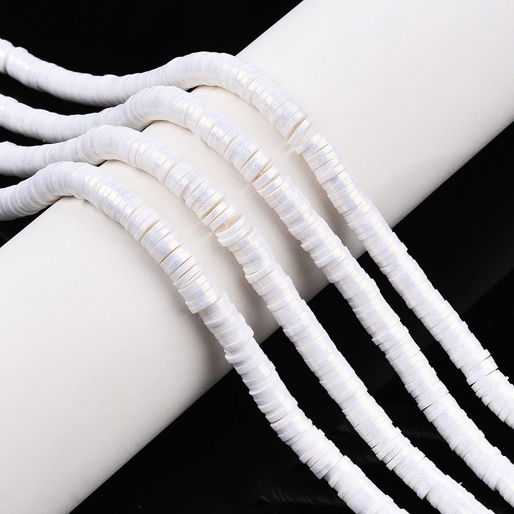 Φίμο ροδέλα 6mm λευκό περλέ-FIMO626