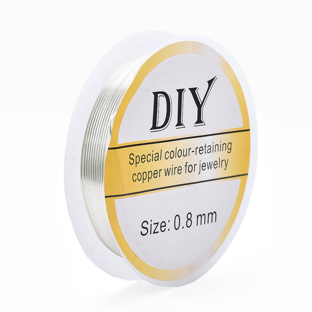 Σύρμα χαλκού ασημί 0.8mm