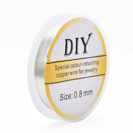 Σύρμα χαλκού ασημί 0.8mm