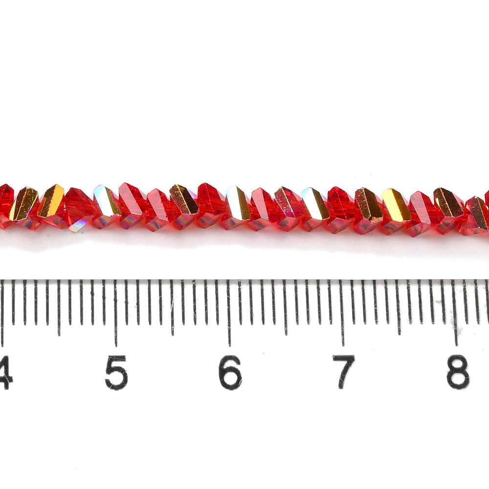 Κρυστάλλινα κόκκινα ιριζέ τσιπς 4.5mm