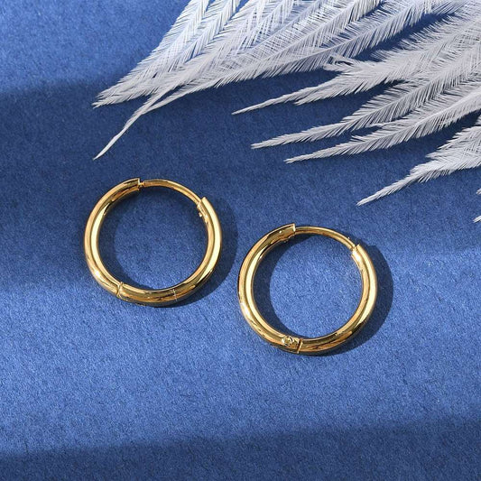 Ατσάλινοι κρίκοι χρυσο 13mm