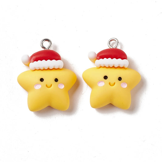 Ακρυλικό αστέρι με σκουφάκι 25mm