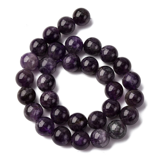 Ημιπολύτιμη χάντρα Αμέθυστος 12mm