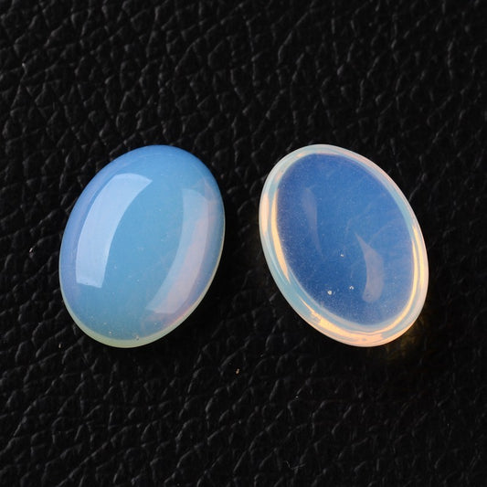 Οπαλίτης οβάλ καμπουσόν 18mm