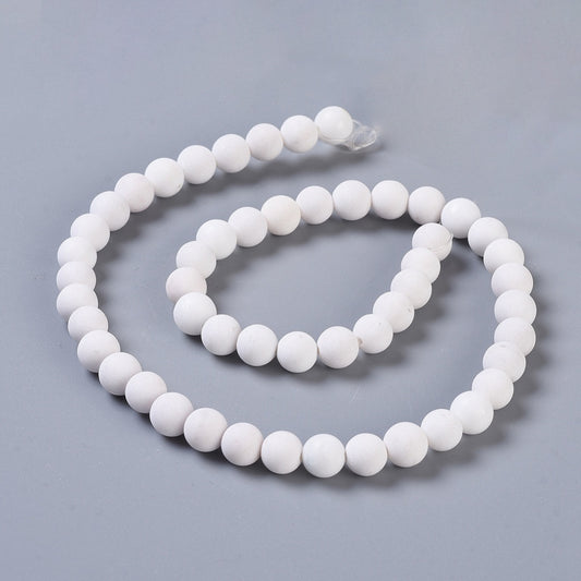 Νεφρίτης λευκός ματ 4mm