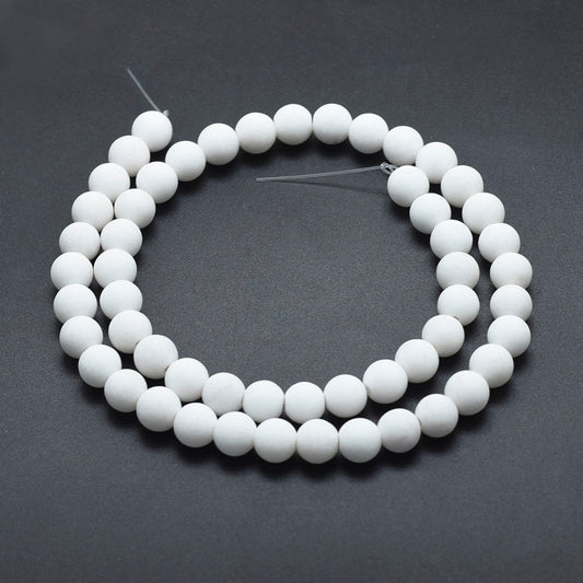 Νεφρίτης λευκός ματ 4mm