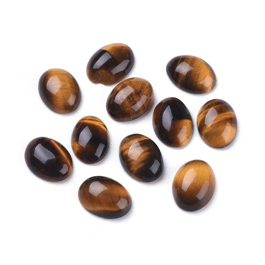 Μάτι της τίγρης καμπουσόν οβάλ 8x6x2mm