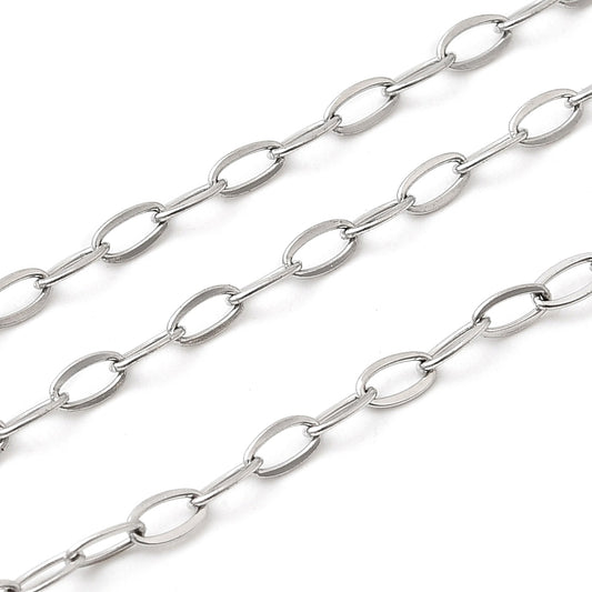 Αλυσίδα Ατσάλινη οβάλ 3.5x2x0.4mm