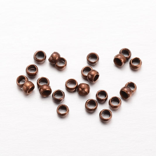 Μεταλλική χάντρα στοπάκι 2mm