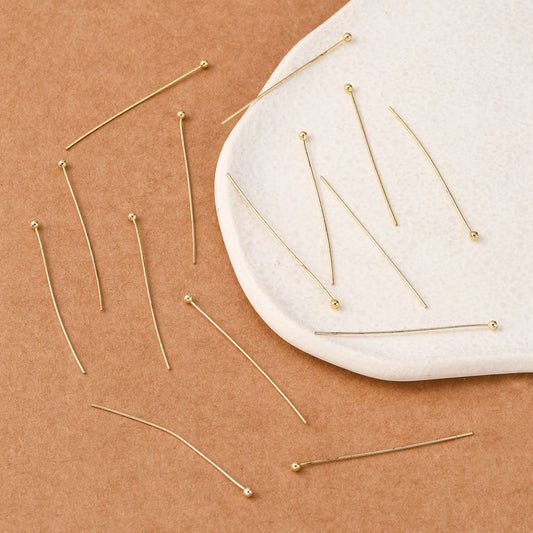 Ατσάλινο Καρφάκι με μπίλια Χρυσό 40mm