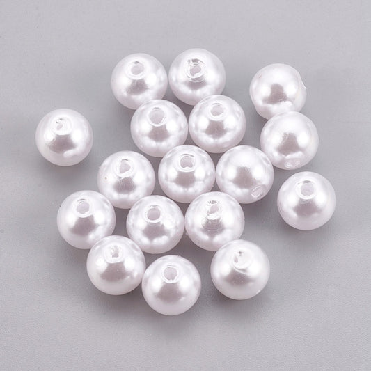 Πέρλα Ακρυλική Λευκή 4mm