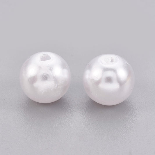 Πέρλα Ακρυλική Λευκή 4mm