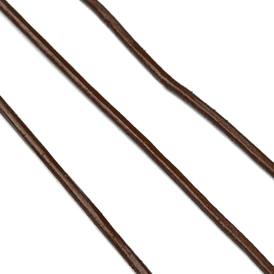 Δερμάτινο κορδόνι καφέ 1mm