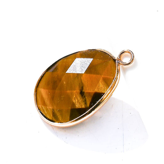 Ημιπολύτιμη οβάλ πέτρα μάτι τίγρης 23x18mm