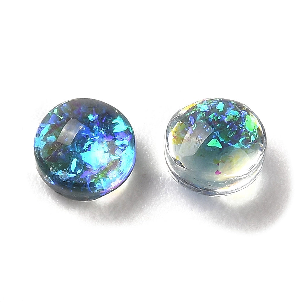 Συνθετικό οπάλιο με ρητίνη καμπουσόν 4mm