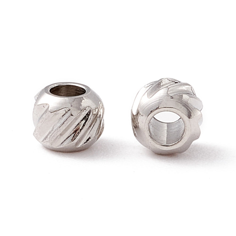 Ατσάλινη Χάντρα 3mm με μοτίβο