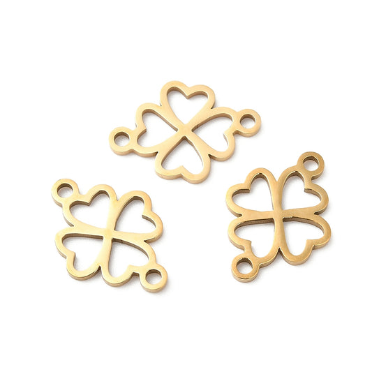 Ατσάλινο συνδετικό τετράφυλλο τριφύλλι 11mm