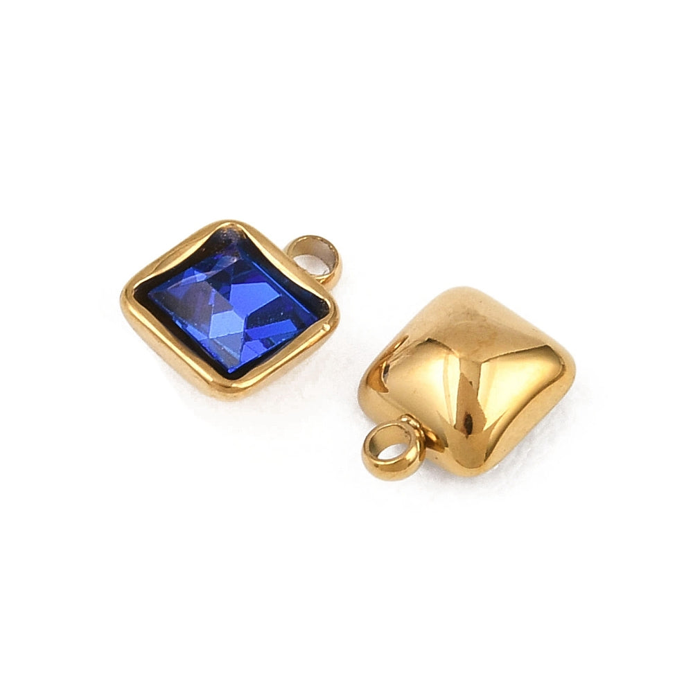 Ατσάλινο Στοιχείο birthstone 7.5mm
