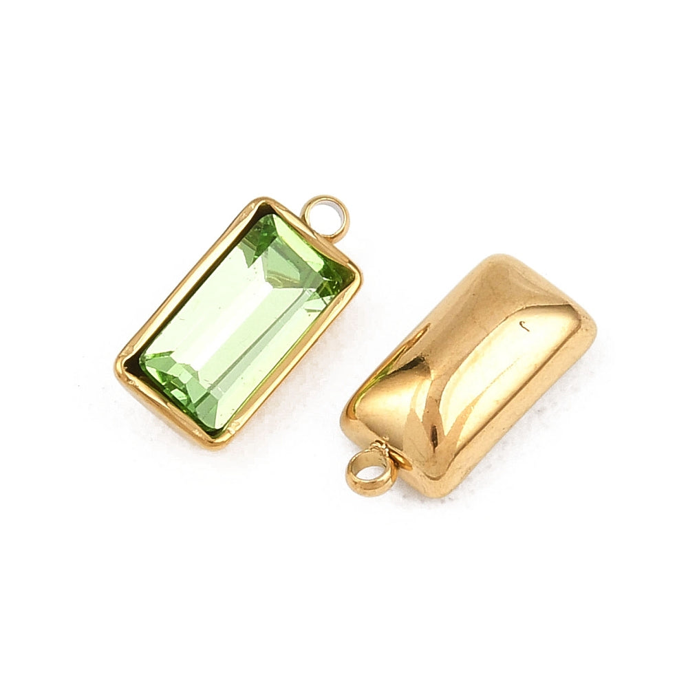 Ατσάλινο Στοιχείο birthstone 11.5mm