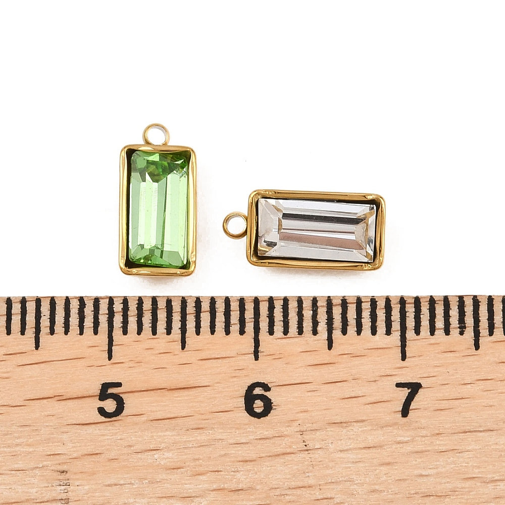 Ατσάλινο Στοιχείο birthstone 11.5mm