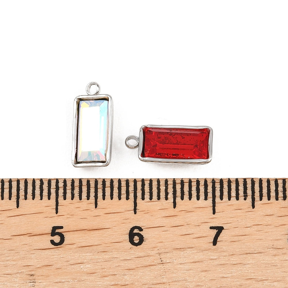 Ατσάλινο Στοιχείο birthstone 11.5mm