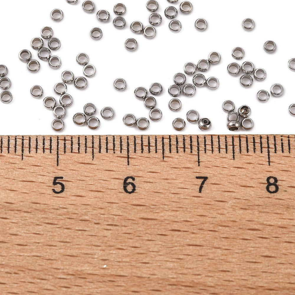 Ατσάλινα ασημί στοπάκια 2mm