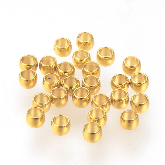 Ατσάλινα χρυσά στοπάκια 2.5mm