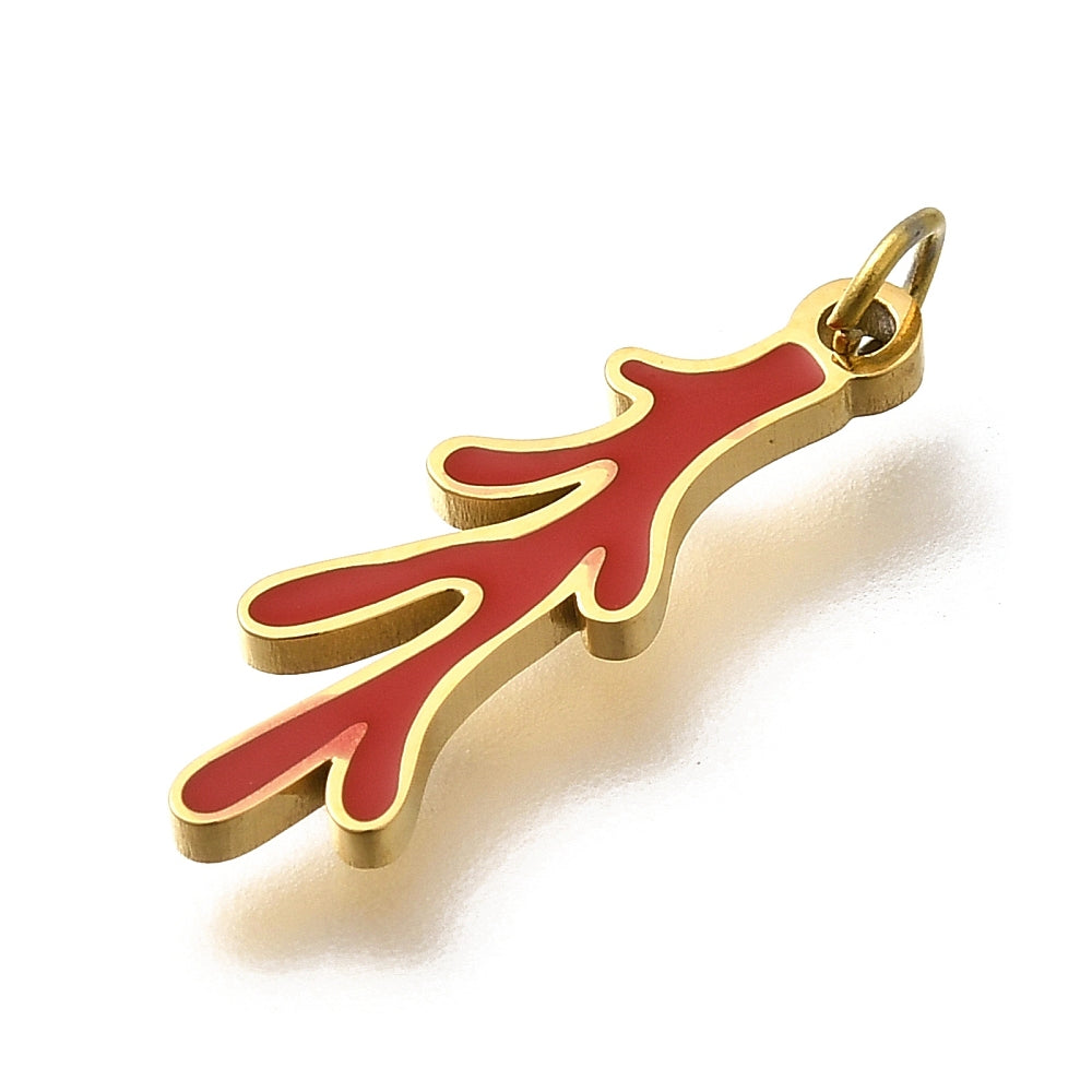 Ατσάλινο Στοιχείο κλαδί κόκκινο κοράλι