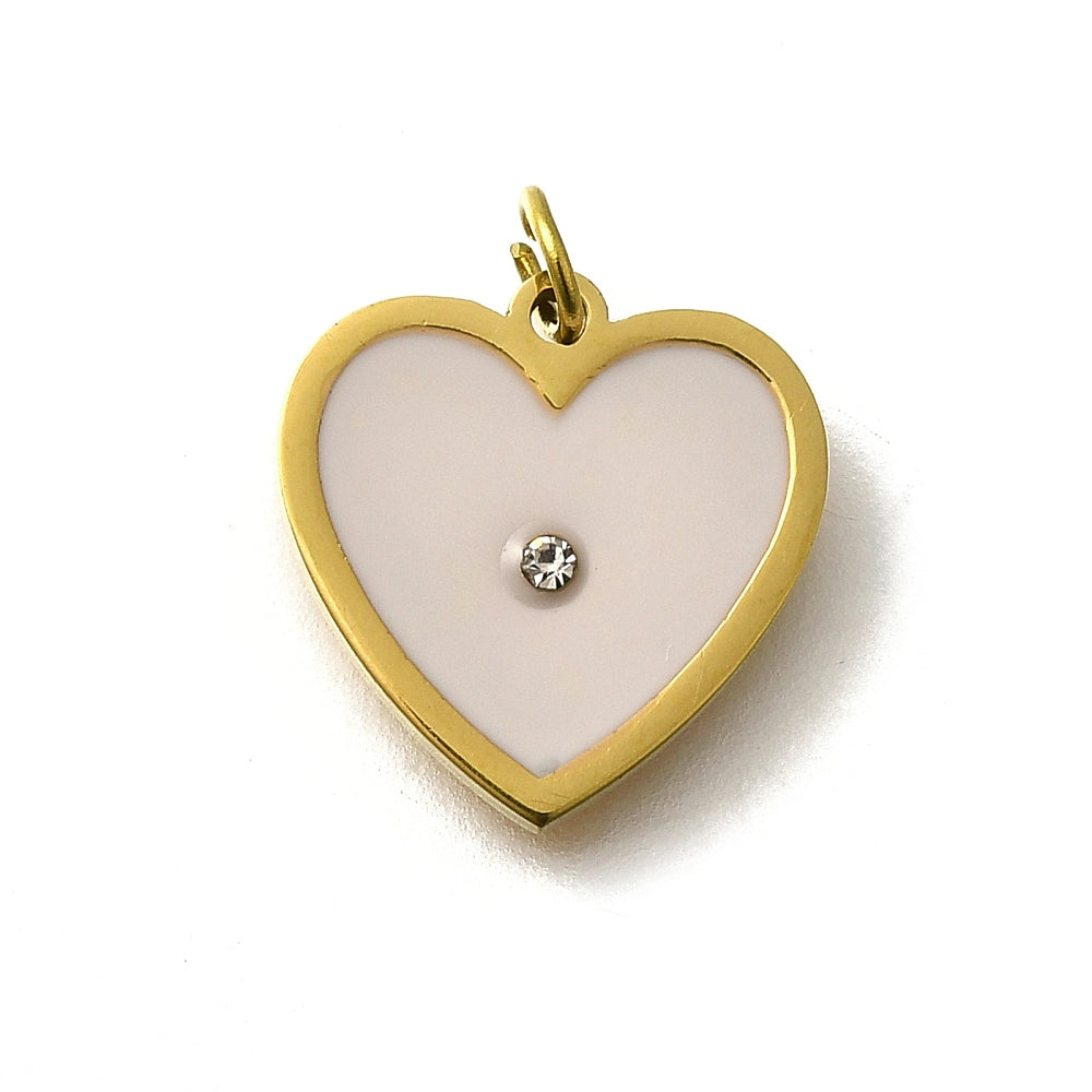 Ατσάλινο Στοιχείο καρδιά λευκή