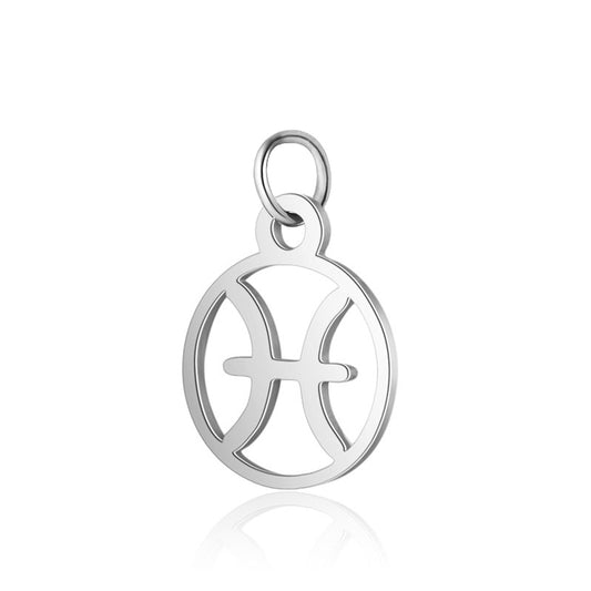 Ατσάλινο Στοιχείο ζώδιο Ιχθύς 13mm