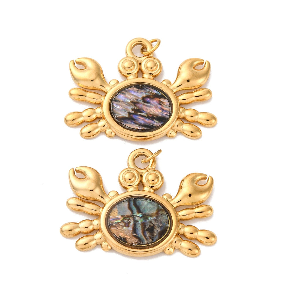 Ατσάλινο Στοιχείο καβούρι με φυσική πέτρα