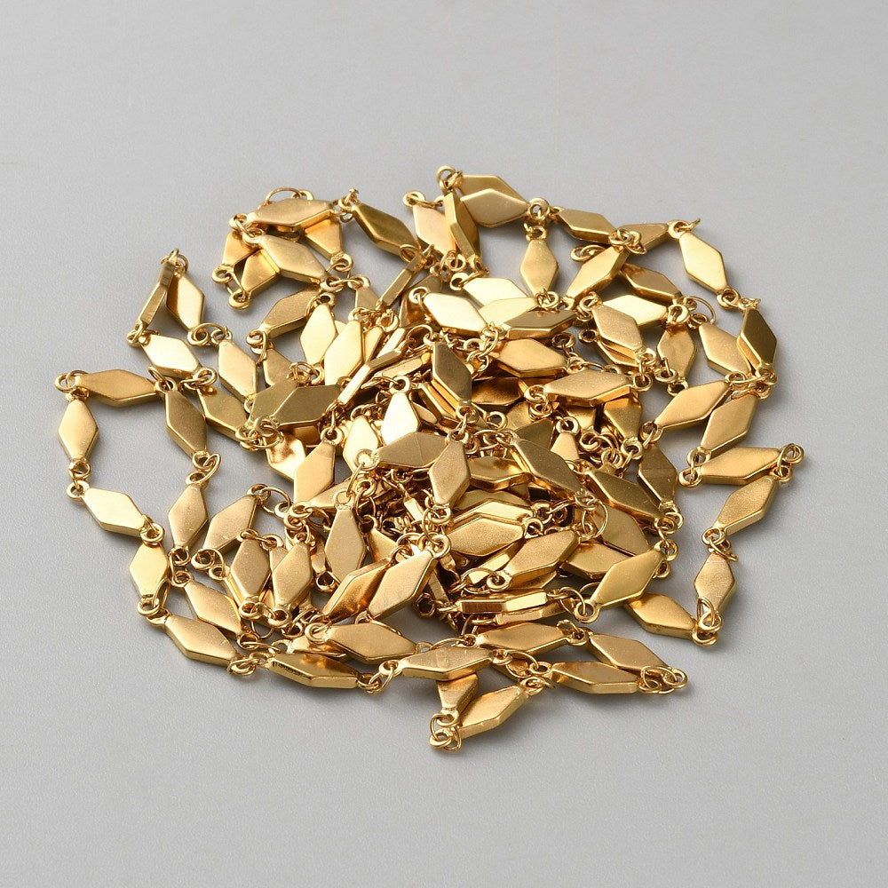 Αλυσίδα Ατσάλινη Ρόμβος Διάστημα 13x4x1.5mm