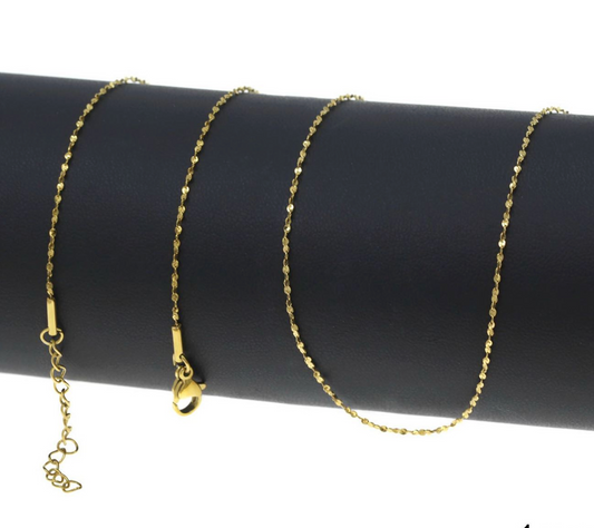 Aτσάλινη σερπαντίνα αλυσίδα 45cm