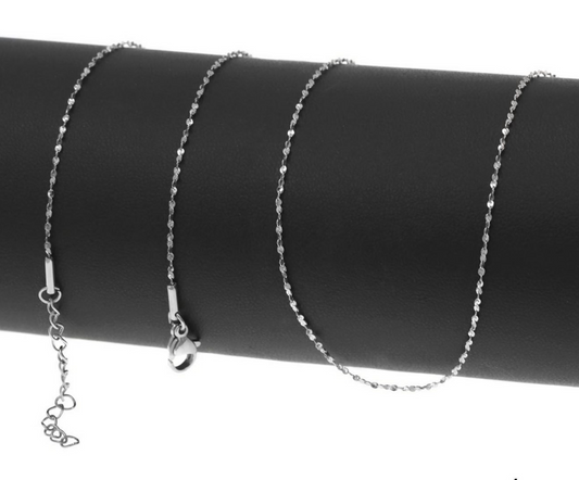 Aτσάλινη σερπαντίνα αλυσίδα 45cm