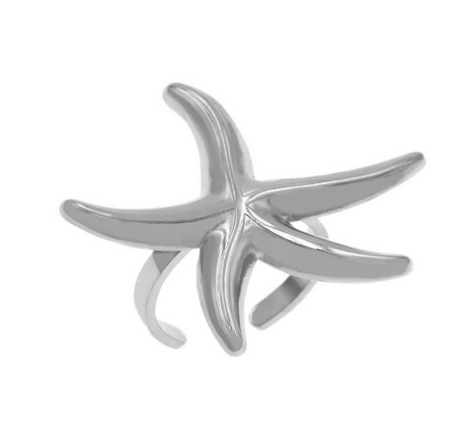 Δαχτυλίδι Ατσάλινο αστερίας 38mm