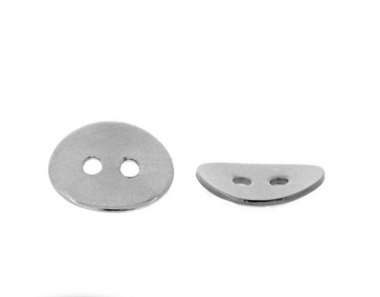 Ατσάλινο κουμπί ασημί