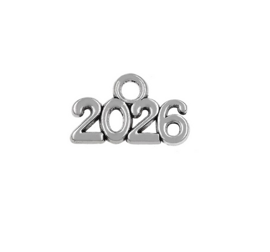 Hμερομηνία 2026 ασημί 21mm