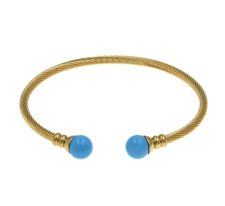 Ατσάλινο βραχιόλι με στριφτό ατσαλόσυρμα