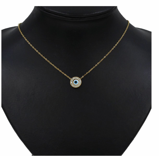 Ατσάλινο κολιέ με μάτι