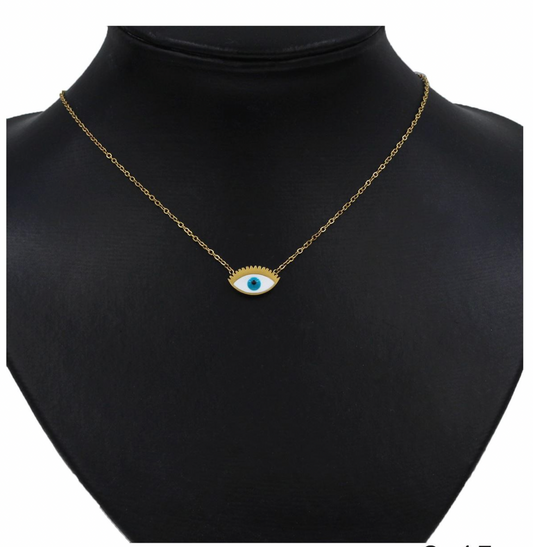 Ατσάλινο κολιέ με μάτι