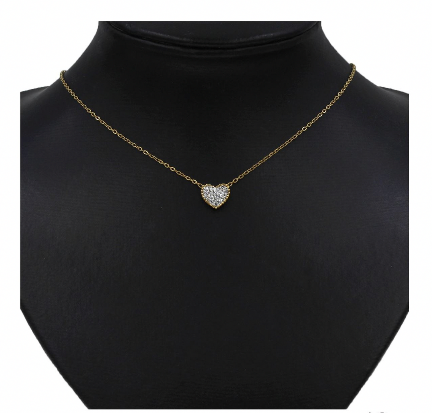 Ατσάλινο κολιέ με καρδιά