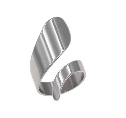 Ατσάλινο δαχτυλίδι ασημί