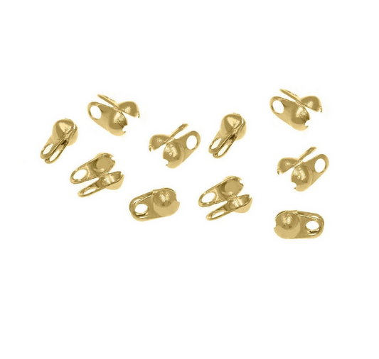 Ατσάλινη χρυσή καρλότα για μπιλάκι 1.5mm