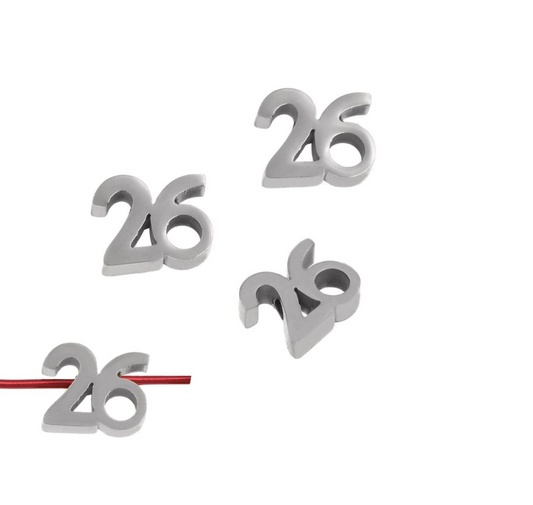 Ατσάλινο 26 ασημί περαστό 11mm