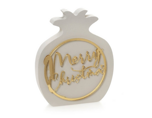 Επιτραπέζιο γούρι ρόδι γκρι 15cm