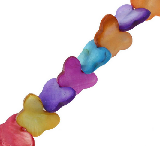 Φίλντισι χάντρα πεταλούδα 15mm